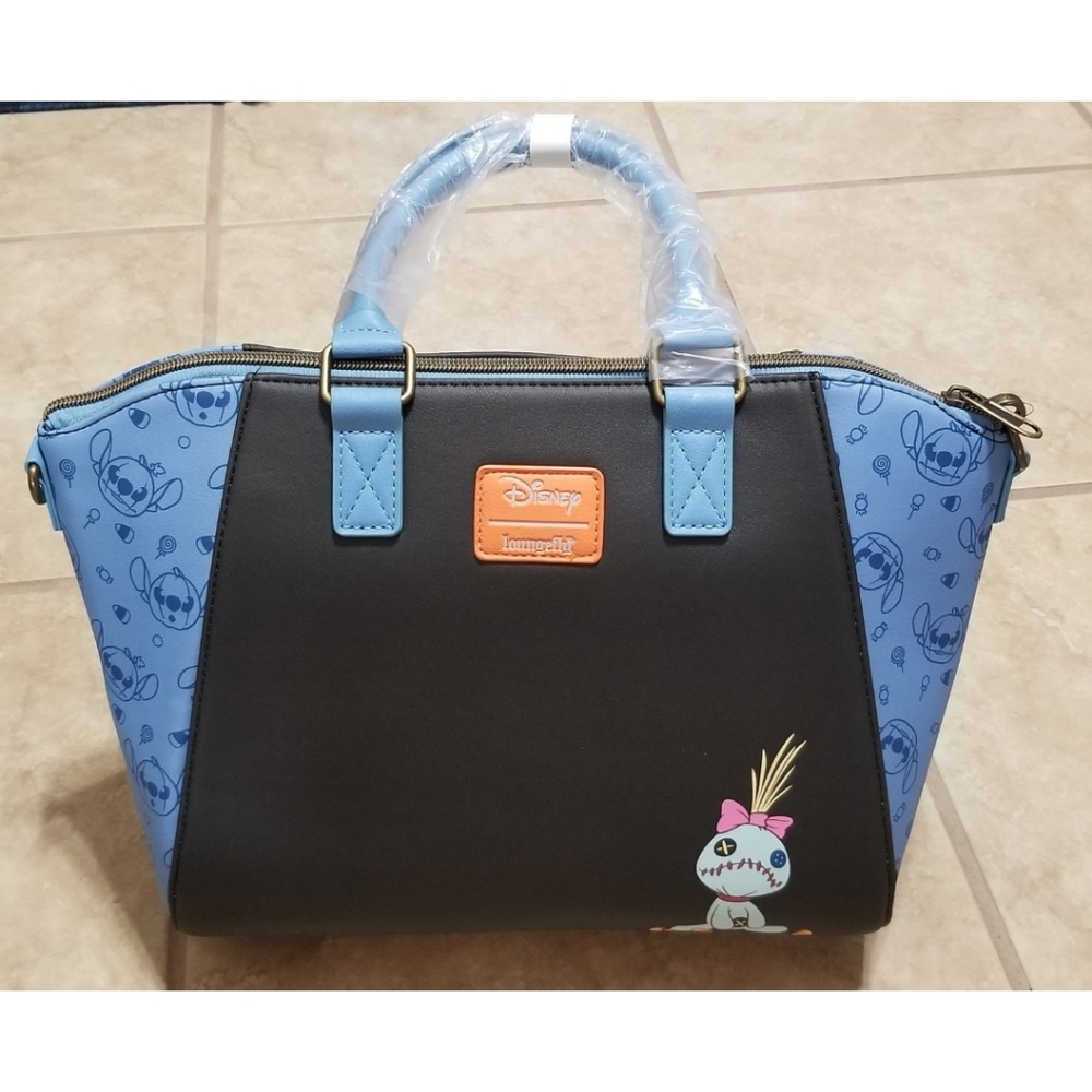 Loungefly Disney's Lilo & Stitch Halloween Pumpkin Stitch Satchel - Picture 2 of 2